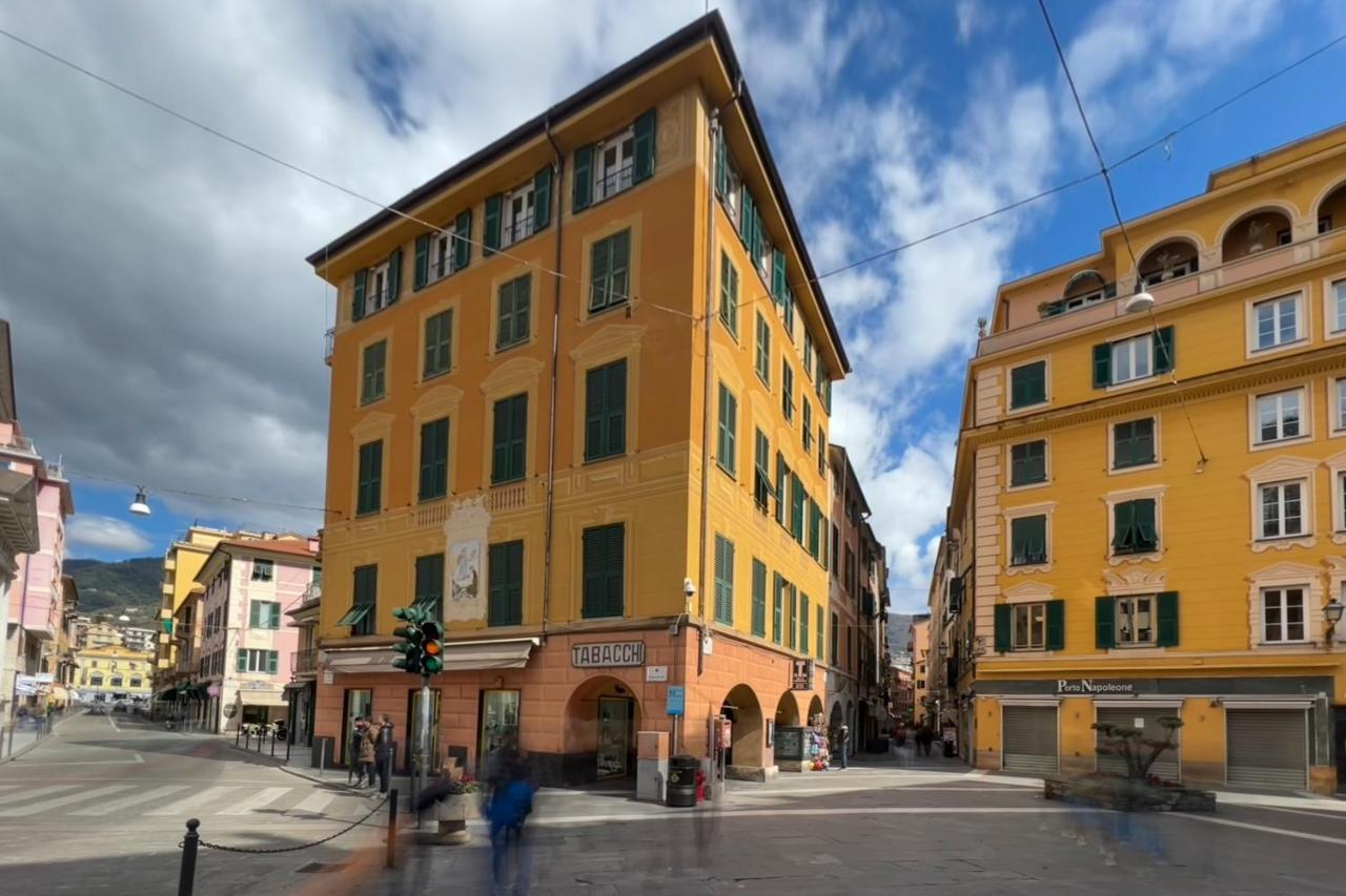 Mazzini 12, Elegant Central Apartment With Free Private Garage 800 M, Air Conditioning, Wi-Fi, Just 100 M From The Public Beach Rapallo Dış mekan fotoğraf