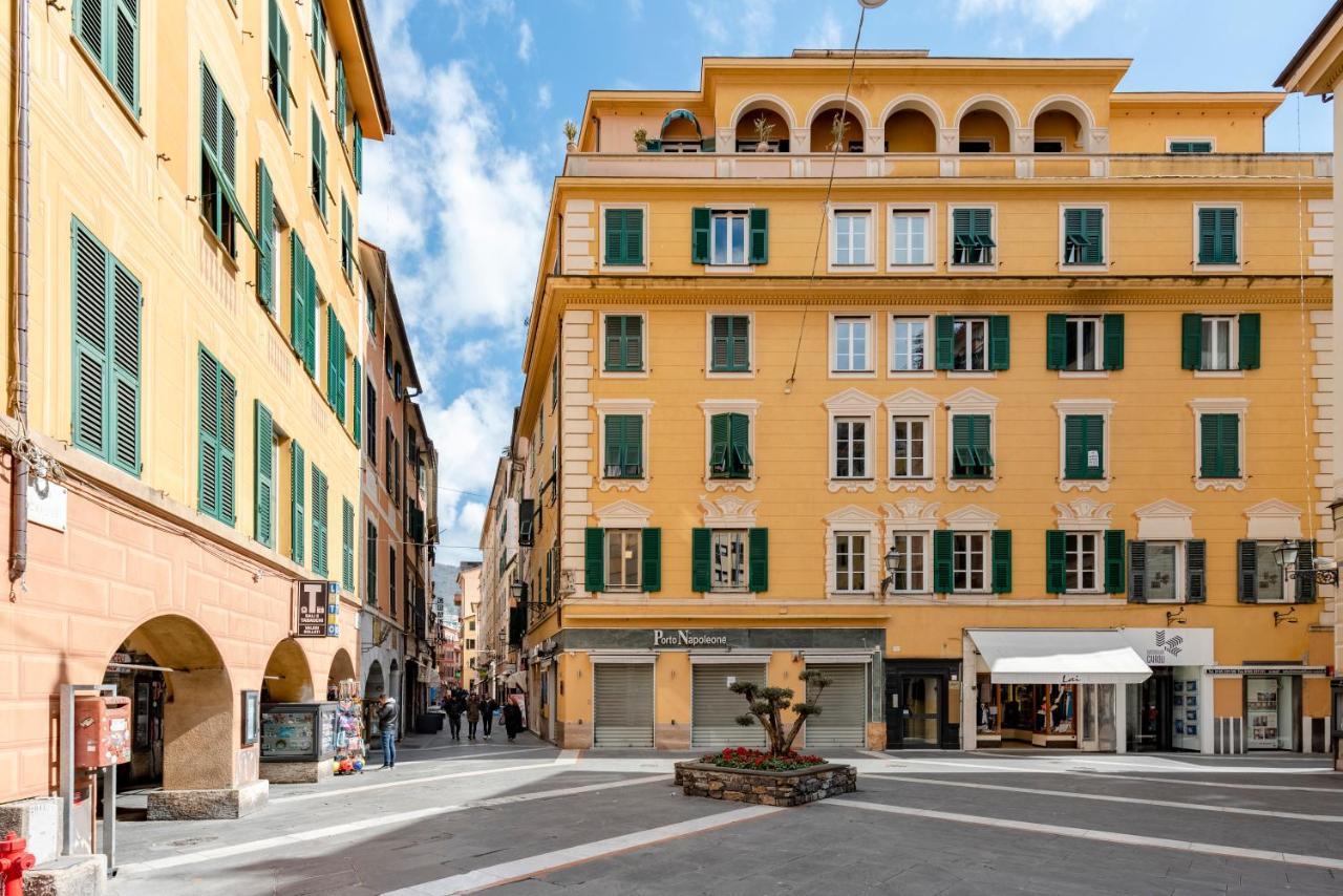 Mazzini 12, Elegant Central Apartment With Free Private Garage 800 M, Air Conditioning, Wi-Fi, Just 100 M From The Public Beach Rapallo Dış mekan fotoğraf